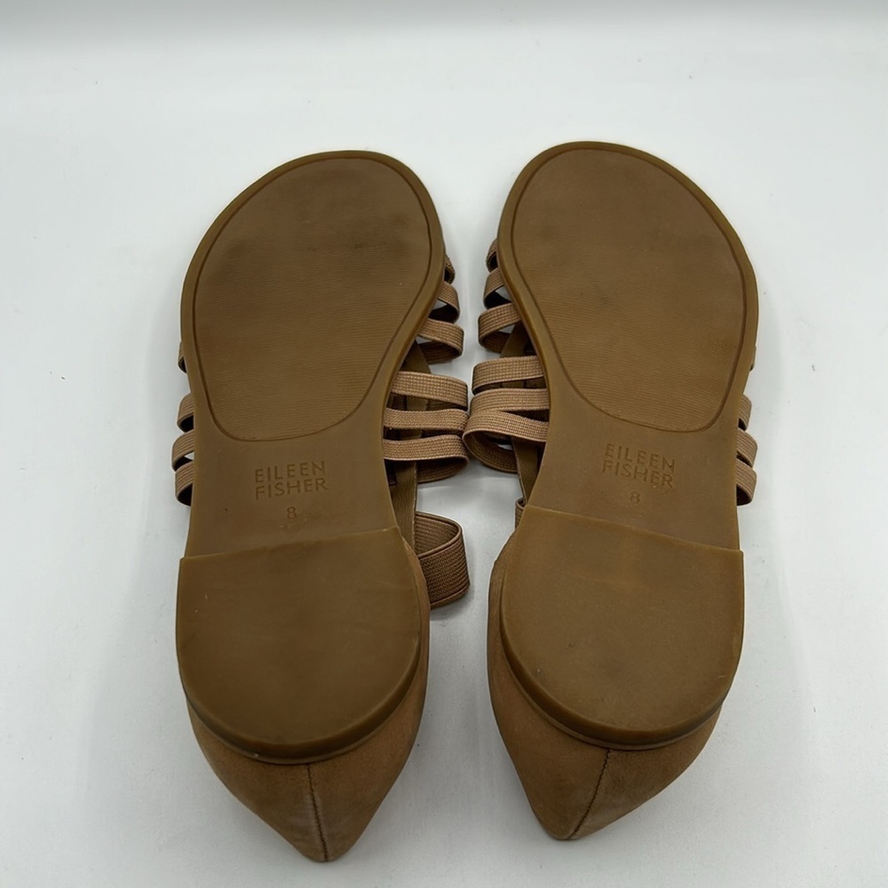 Eileen Fisher Tan Woman's‎ Rato Gladiator Nubuck Leather Sandals Size 8 New! - Picture 7 of 7